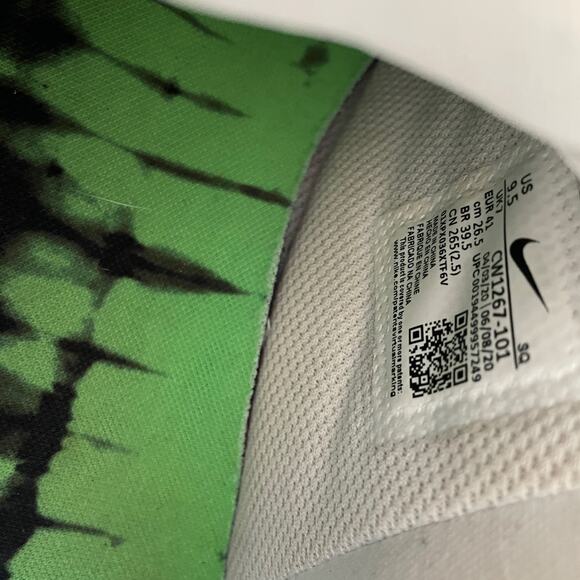 Nike Air Force 1 Low Tie Dye Men’s 9.5 Multicolor Green Pink Streetwear - Picture 4 of 14